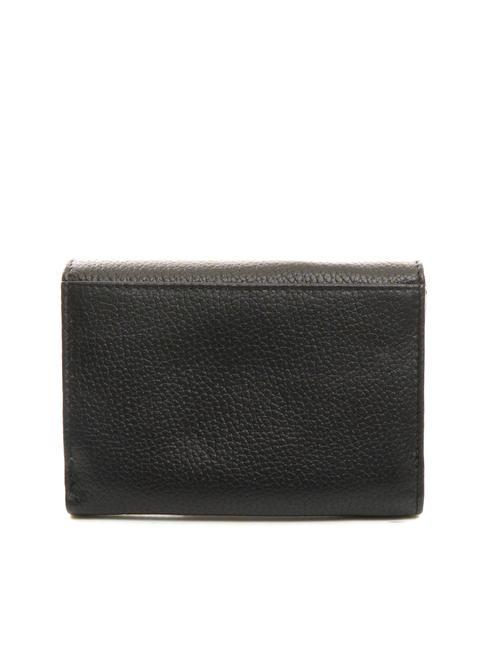 FRAPPE Portafoglio in pelle con pattina Nero - Portafogli Donna