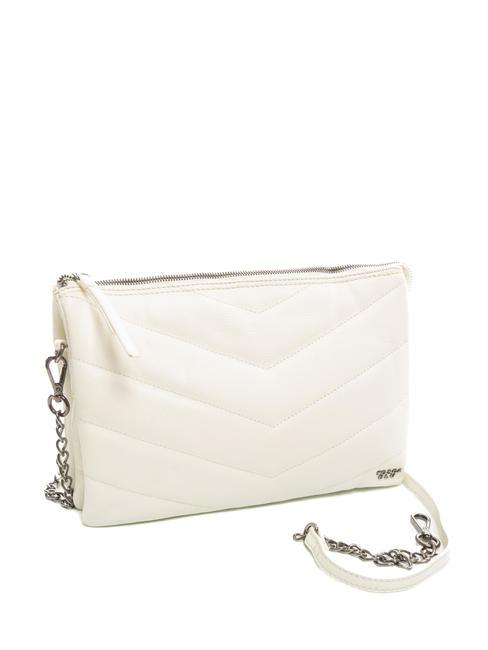 PAN CAKE Borsa in pelle con tracolla bianco - Borse Donna
