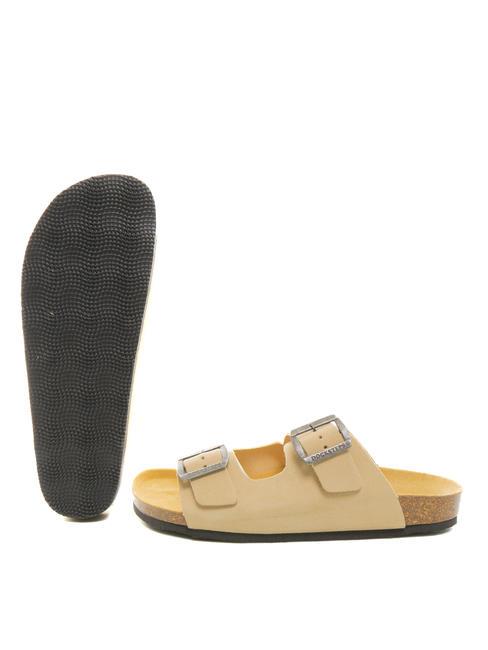VEGA Sandalo ciabatta in suede taupe - Scarpe Uomo