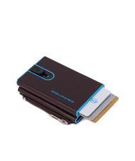 PIQUADRO BLUE SQUARE Portafoglio in pelle con sliding system MOGANO - Portafogli Uomo - 2