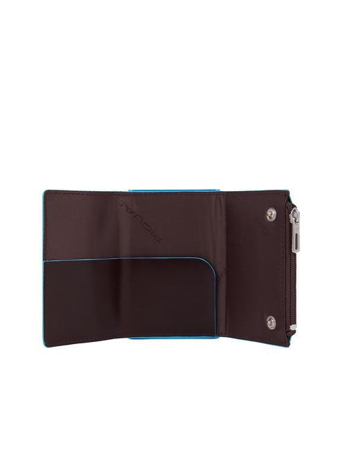 BLUE SQUARE Portafoglio in pelle con sliding system MOGANO - Portafogli Uomo