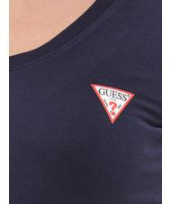 GUESS MINI TRIANGLE T-shirt scollo a V blackened blue - T-shirt e Top Donna - 4