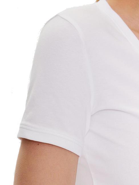 MINI TRIANGLE T-shirt scollo a V purwhite - T-shirt e Top Donna