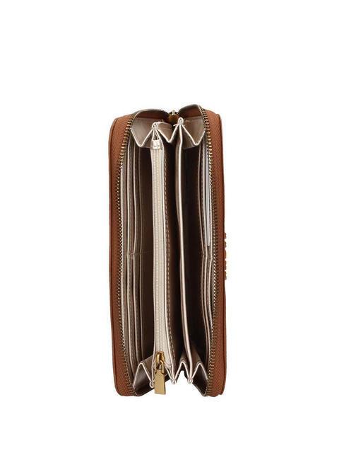 LAUREL Large Portafoglio Zip Around COGNAC - Portafogli Donna