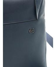 PIQUADRO MACBETH Borsello in pelle espandibile blu - Tracolle Uomo - 4