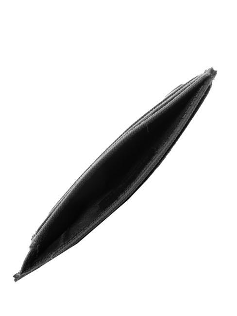 MACBETH Porta carte in pelle e tessuto Nero - Portafogli Uomo