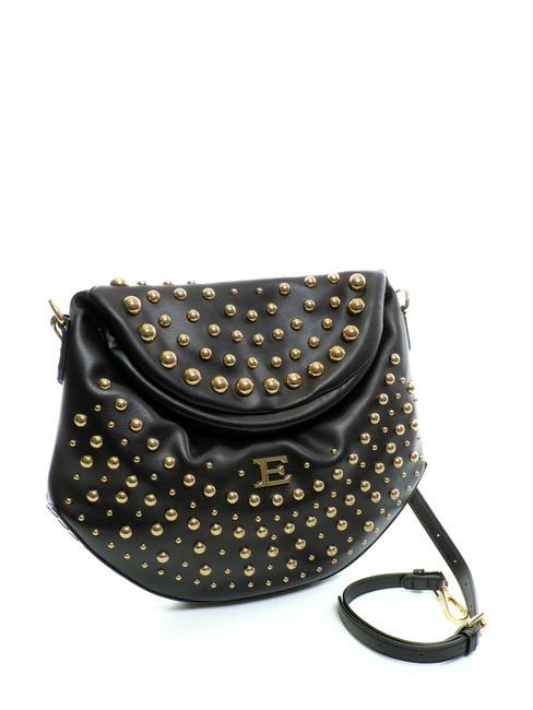 PRINCESS Borsa a tracolla con borchiette black gold - Borse Donna
