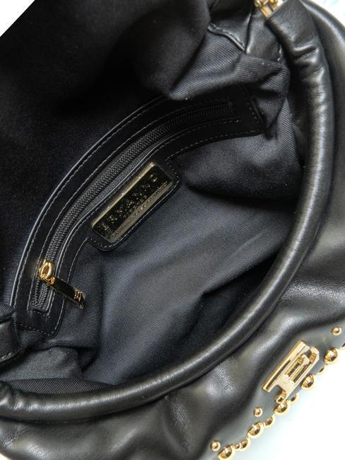 PRINCESS Borsa a tracolla con borchiette black gold - Borse Donna
