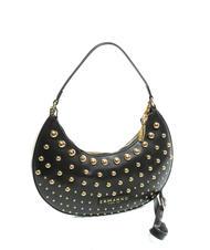 ERMANNO SCERVINO PRINCESS Borsa a spalla con borchiette black gold - Borse Donna - 3
