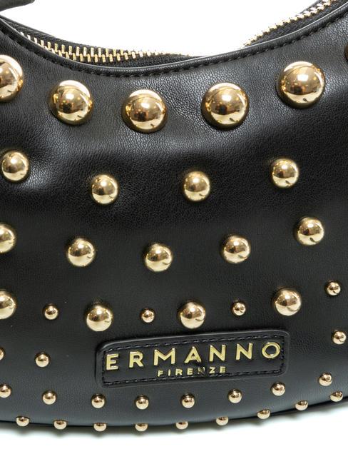 PRINCESS Borsa a spalla con borchiette black gold - Borse Donna