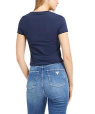 GUESS MINI TRIANGLE T-shirt slim fit blackened blue - T-shirt e Top Donna - 2