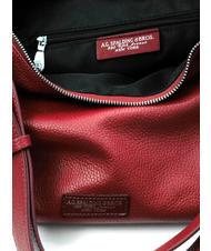 SPALDING TOURIST Borsa a spalla in pelle rosso - Borse Donna - 4