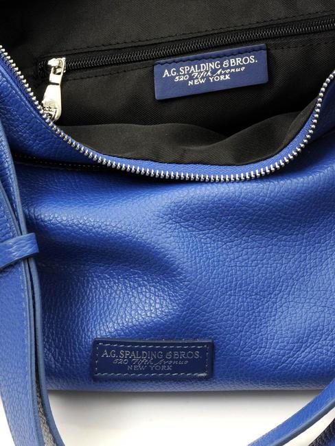 TOURIST Borsa a spalla in pelle blu - Borse Donna