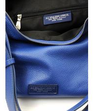 SPALDING TOURIST Borsa a spalla in pelle blu - Borse Donna - 4