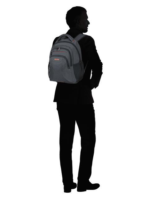 AT WORK Zaino porta PC 14.1" grey/orange - Zaini da lavoro porta PC