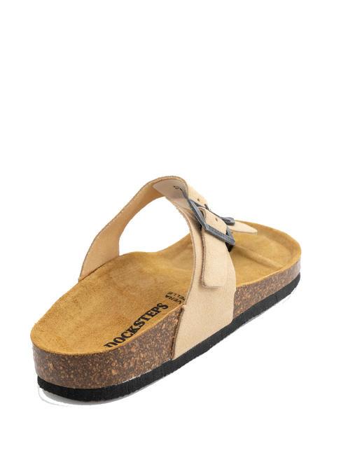 VEGA Sandalo infradito in suede taupe - Scarpe Donna