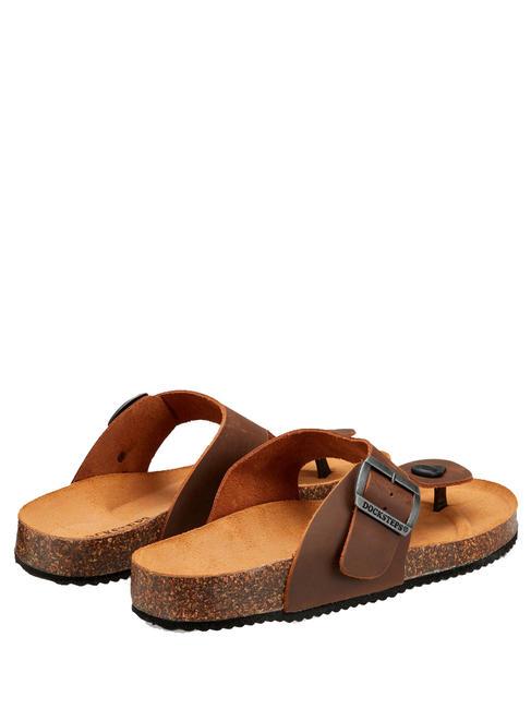 VEGA Sandalo infradito in suede tobacco - Scarpe Uomo