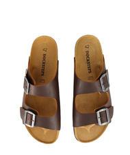 DOCKSTEPS VEGA Sandalo in suede doppia fibbia dark brown - Scarpe Uomo - 3