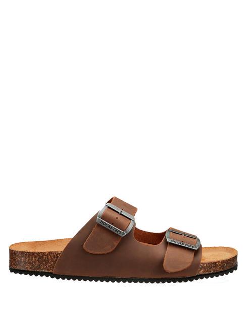 VEGA Ciabatta in pelle suede tobacco - Scarpe Uomo