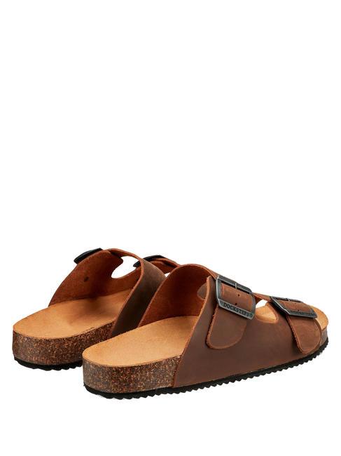 VEGA Ciabatta in pelle suede tobacco - Scarpe Uomo