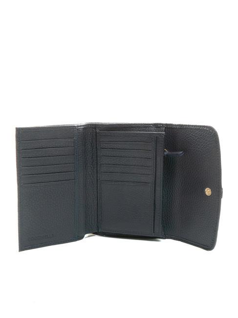 DORA Portafoglio piccolo in pelle martellata DARKBLUE - Portafogli Donna
