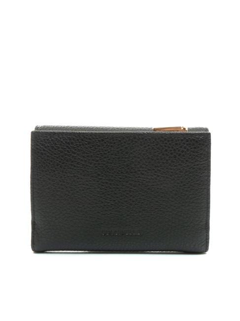 DORA Portafoglio piccolo in pelle martellata Nero - Portafogli Donna