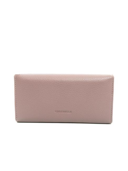 DORA Portafoglio grande in pelle martellata anemone - Portafogli Donna