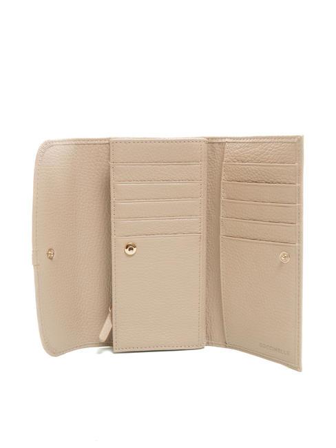 DORA Portafoglio grande in pelle martellata powder pink - Portafogli Donna