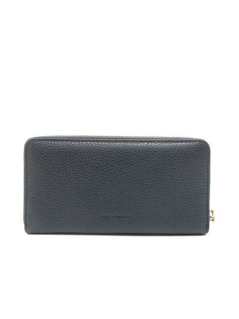 DORA Portafoglio zip around grande in pelle DARKBLUE - Portafogli Donna