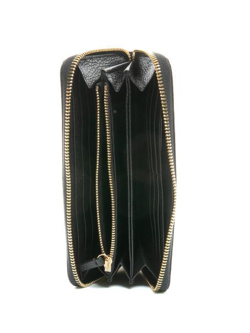 DORA Portafoglio zip around grande in pelle Nero - Portafogli Donna