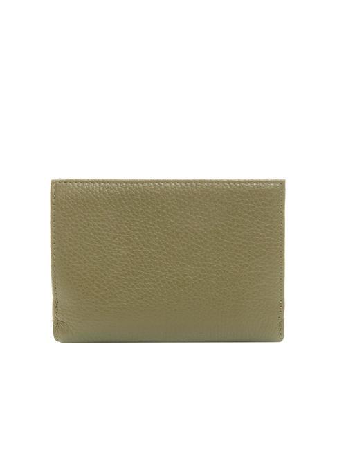 DOT Portafoglio piccolo in pelle martellata loden - Portafogli Donna