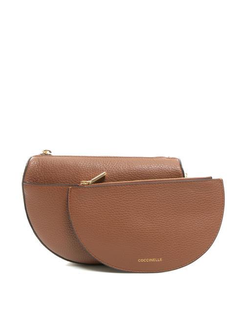 KALI Borsa a tracolla in pelle con pouch BRULE - Borse Donna