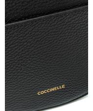 COCCINELLE KALI Borsa a tracolla in pelle con pouch Nero - Borse Donna - 6