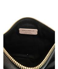 COCCINELLE KALI Borsa a tracolla in pelle con pouch Nero - Borse Donna - 7
