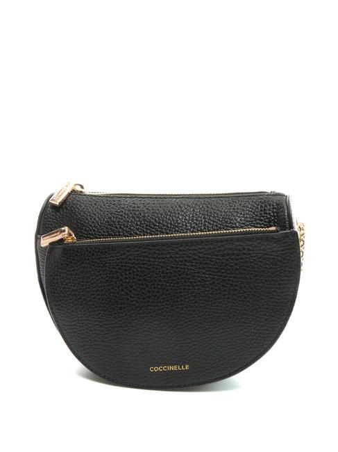 KALI Borsa a tracolla in pelle con pouch Nero - Borse Donna