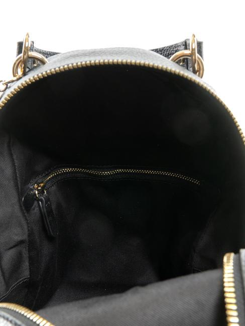 ALPHA Zaino in pelle martellata Nero - Borse Donna