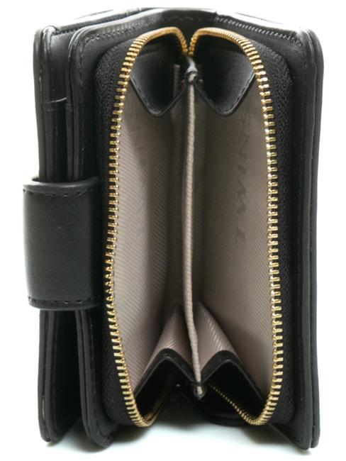 T OVAL Portafoglio Zip Around Small nero - Portafogli Donna