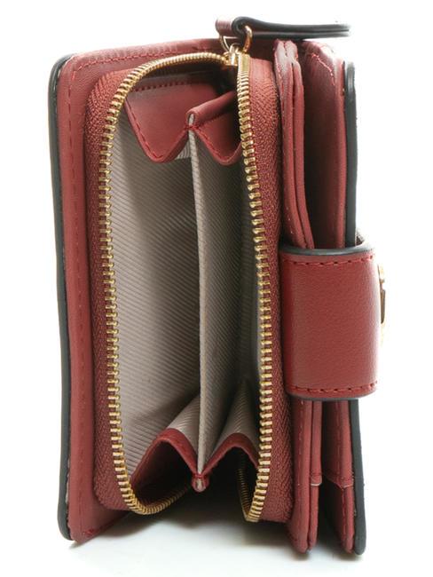 T OVAL Portafoglio Zip Around Small rosso ardente - Portafogli Donna