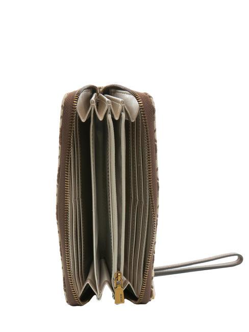 LAUREL Logo Portafoglio con polsierina brown - Portafogli Donna