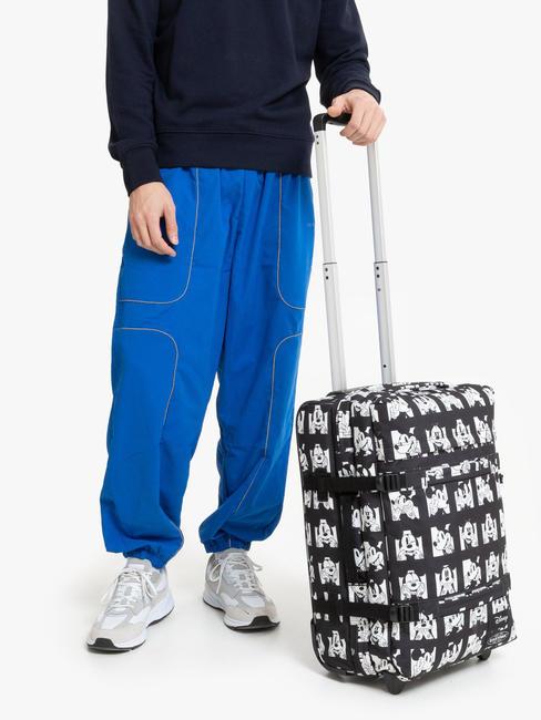 TRANSIT'R S x DISNEY 100 Trolley bagaglio a mano mickey faces - Bagagli a mano