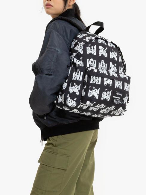 PADDED DAY PAK'R DISNEY x 100 Zaino porta PC 14" con tasca porta borraccia mickey faces - Zaini Scuola & Tempo Libero