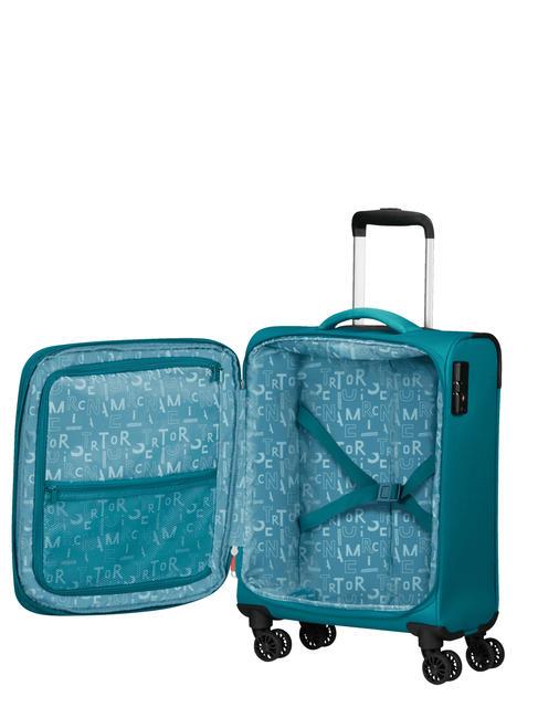 PULSONIC Bagaglio a mano smart espandibile stone teal - Bagagli a mano