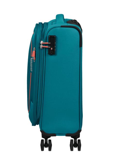 PULSONIC Bagaglio a mano smart espandibile stone teal - Bagagli a mano
