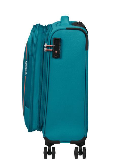 PULSONIC Bagaglio a mano smart espandibile stone teal - Bagagli a mano