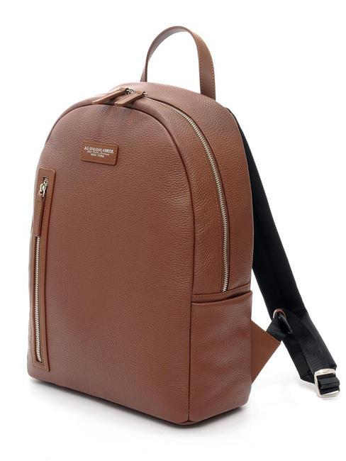 TOURIST Zaino in pelle, porta PC 15" marrone - Zaini da lavoro porta PC