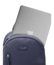 SPALDING TOURIST Zaino in pelle, porta PC 15" blu - Zaini da lavoro porta PC - 4