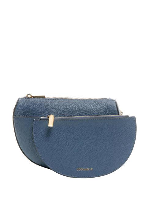 KALI Borsa a tracolla in pelle con pouch mirtillo - Borse Donna