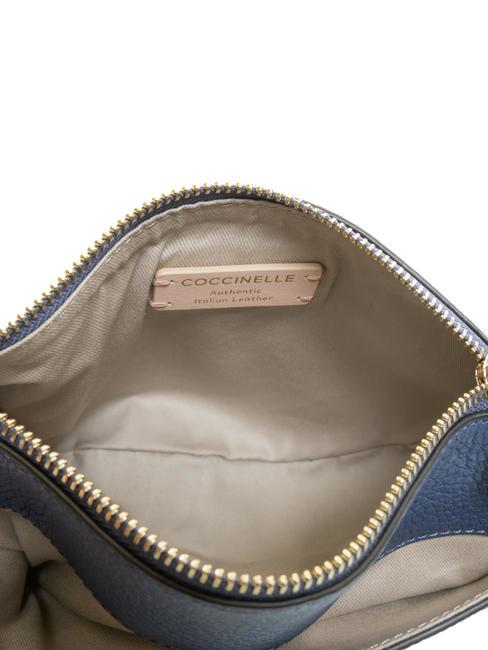KALI Borsa a tracolla in pelle con pouch mirtillo - Borse Donna