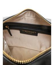 TWINSET T LOCK Borsetta a tracolla nero - Borse Donna - 5