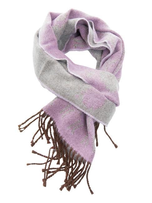 GEO PIENO BORDI Sciarpa con frange viola parma - Sciarpe